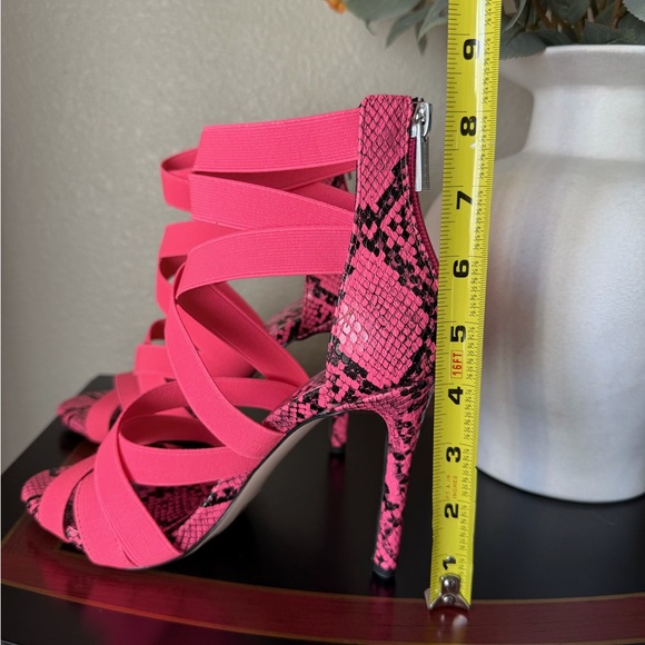 Jessica Simpson Hot Pink Strappy Heels - Picture 4 of 6